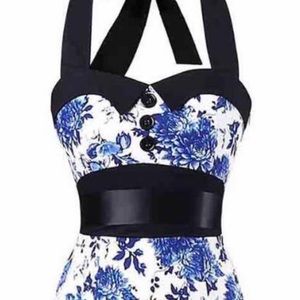 50s Style Pinup Floral Dress